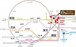 最寄駅は全部で6駅、7路線が利用可能なので、とっても便利！