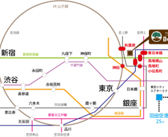 最寄駅は全部で6駅、7路線が利用可能なので、とっても便利!